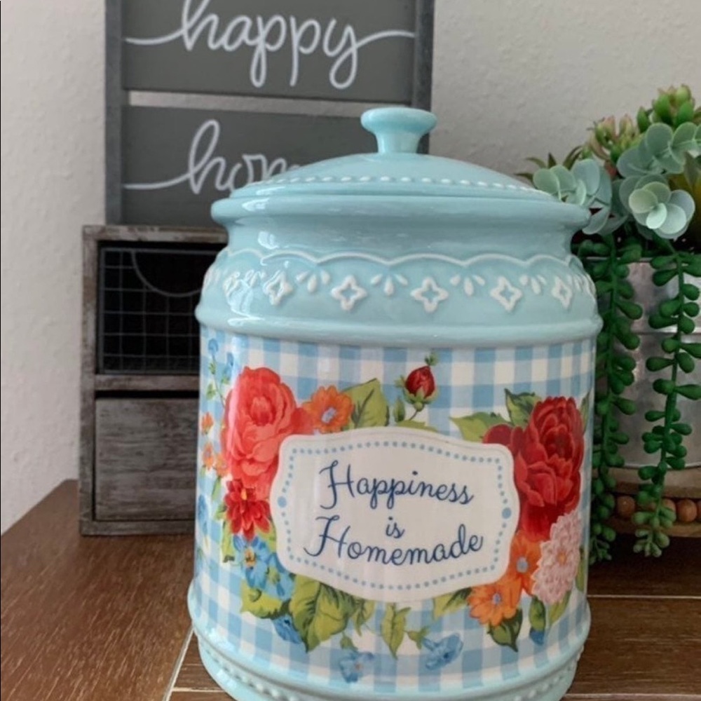 The Pioneer Woman Happiness is Homemade Sweet Rose Canister - Picture 3 of 4